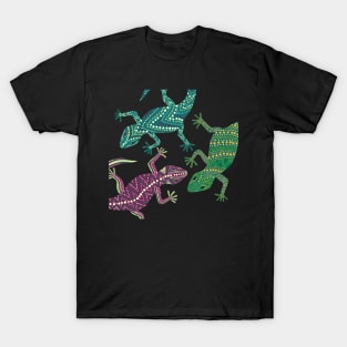 Colorful Gecko Gathering T-Shirt